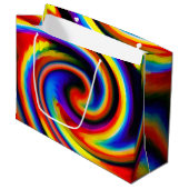 leuchtend große geschenktüte (Vorderseite Schrägansicht)