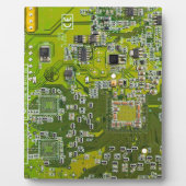 Leuchtend grüne Computergehäuse Fotoplatte (Vorderseite)