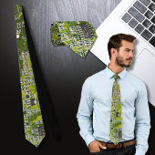 Leuchtend grüne Computergehäuse Krawatte