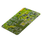 Leuchtend grüne Computergehäuse Magnet (Linke Seite)