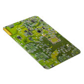 Leuchtend grüne Computergehäuse Magnet (Rechte Seite)