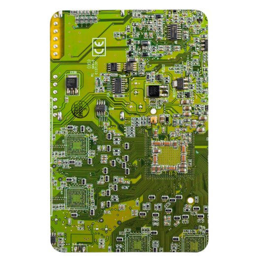 Leuchtend grüne Computergehäuse Magnet (Vertikal)