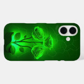 Leuchtend grüne Neonrosen iPhone-Hülle Case-Mate iPhone Hülle (Rückseite (Horizontal))
