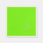 Leuchtend grüne Vollfarbe - Logo-Servietten hinzuf Serviette (Vorderseite)