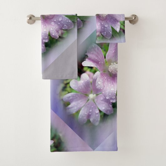 Leuchtend Lila Badhandtuch Set (Insitu)