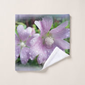 Leuchtend Lila Badhandtuch Set (Waschlappen)