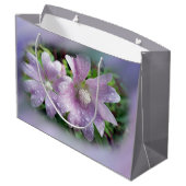Leuchtend Lila Große Geschenktüte (Rückseite Schrägansicht)