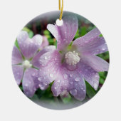 Leuchtend Lila Keramik Ornament (Vorne)