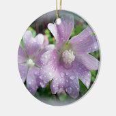 Leuchtend Lila Keramik Ornament (Links)