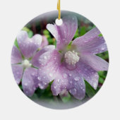 Leuchtend Lila Keramik Ornament (Hinten)