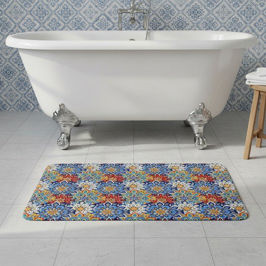 leuchtend Mandala Badematte
