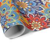 leuchtend Mandala Geschenkpapier (Rolleneckpunkt)