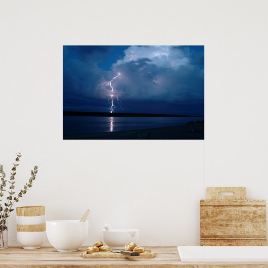 Leuchtend - Riviere La Grande - Chisasibi Quebec Poster (Küche)