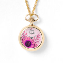 Leuchtend rosa Sonnenblumen-Blumenhalskette