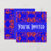 leuchtend rot einladung (Vorne/Hinten)