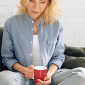 Leuchtend Rot Kaffeetasse