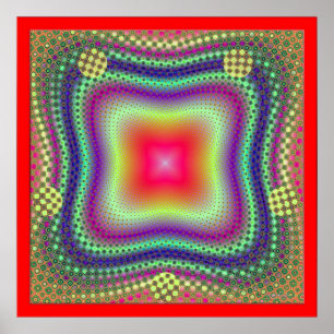 leuchtend rot poster