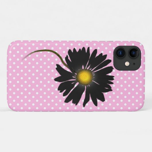 leuchtend schwarzer Disan Case-Mate iPhone Hülle (Rückseite (Horizontal))