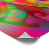 Leuchtende 2 Abstrakte Kunst Poster (Ecke)