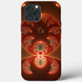 Leuchtende Abstrakte Kunstinitialen des modernen F Case-Mate iPhone Hülle (Rückseite)