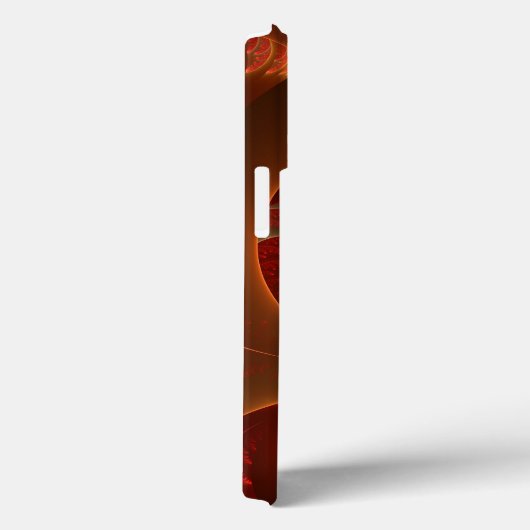 Leuchtende Abstrakte Orange Red Fraktal Initials Case-Mate iPhone Hülle (Rückseite / Rechts)