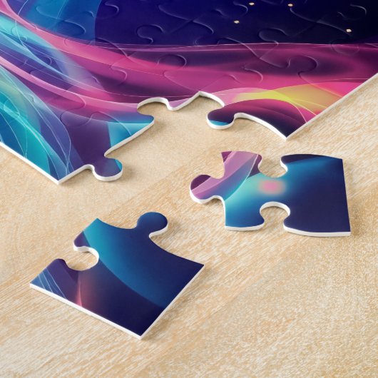 Leuchtende Abstrakte Wirbel - dynamische kosmische Puzzle (Seite)