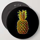 Leuchtende Ananas Button (Vorne & Hinten)