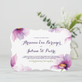 Leuchtende Aquarell-Pfingstrosen Einladung (Stehend Vorderseite)