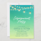 Leuchtende Aquarellbläser Einladung (Vorderseite)