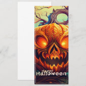 Leuchtende Augen Jack-o-Lantern Halloween Kunst (Vorne/Hinten)