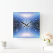 Leuchtende Aura Quadratische Wanduhr (Zuhause)