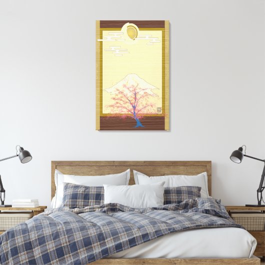 Leuchtende Bäume Leinwanddruck (Insitu (Schlafzimmer))