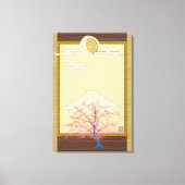 Leuchtende Bäume Leinwanddruck (Vorderseite)