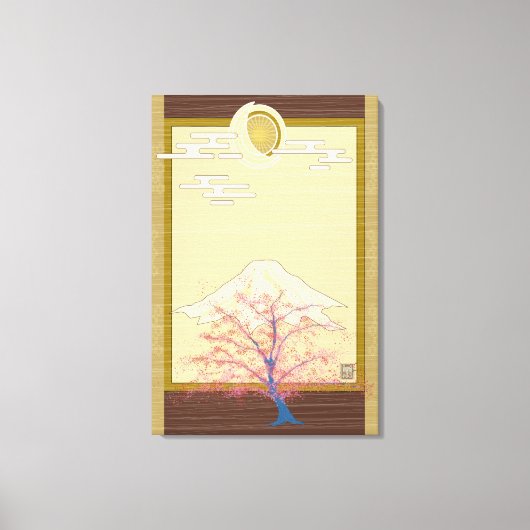 Leuchtende Bäume Leinwanddruck (Vorderseite)