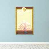 Leuchtende Bäume Leinwanddruck (Insitu (Holzboden))