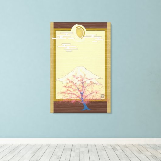 Leuchtende Bäume Leinwanddruck (Insitu (Holzboden))