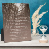 leuchtende Bäume "Mach es trotzdem!" Fotoplatte (Seite)