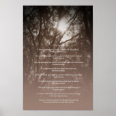 leuchtende Bäume "Mach es trotzdem!" Poster (Vorne)