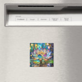 Leuchtende blühende Lotusblume Magnet (In Situ (Geschirrspüler))
