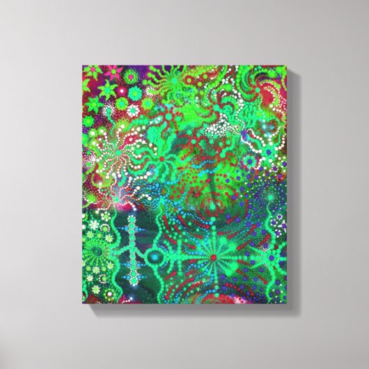 Leuchtende Blume Canvas Leinwanddruck (Vorderseite)