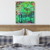 Leuchtende Blume Canvas Leinwanddruck (Insitu (Schlafzimmer))