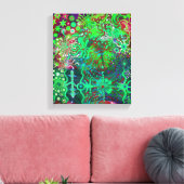 Leuchtende Blume Canvas Leinwanddruck (Insitu (Wohnzimmer))