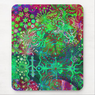 Leuchtende Blume Mousepad