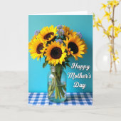Leuchtende Blumen Muttertagskarte Karte (Gelbe Blume)