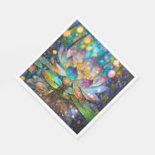 Leuchtende Blütenlotusblume Serviette (Ecke)