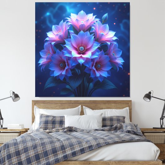 Leuchtende Blütenpracht Leinwanddruck (Insitu (Schlafzimmer))