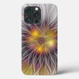 Leuchtende bunte Blume, abstrakter moderner Frakta Case-Mate iPhone Hülle