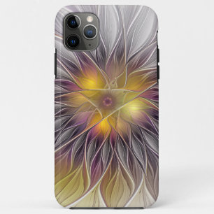 Leuchtende bunte Blume, abstrakter moderner Frakta Case-Mate iPhone Hülle
