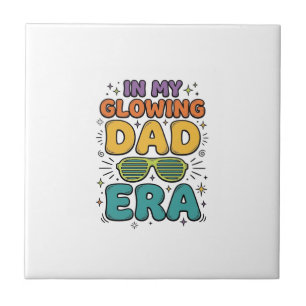 Leuchtende Dad-Era-Retro-Sonnenbrille Dad-Shirt-De Fliese
