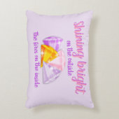 Leuchtende Diamanten - Akzente Kissen (Vorderseite(Vertikal))